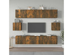 Ensemble de meubles TV 6 pcs Chêne fumé Bois d'ingénierie LQLY60688