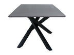 Table À Manger Boisona DT90 90x180x76 Noir ANSP93644