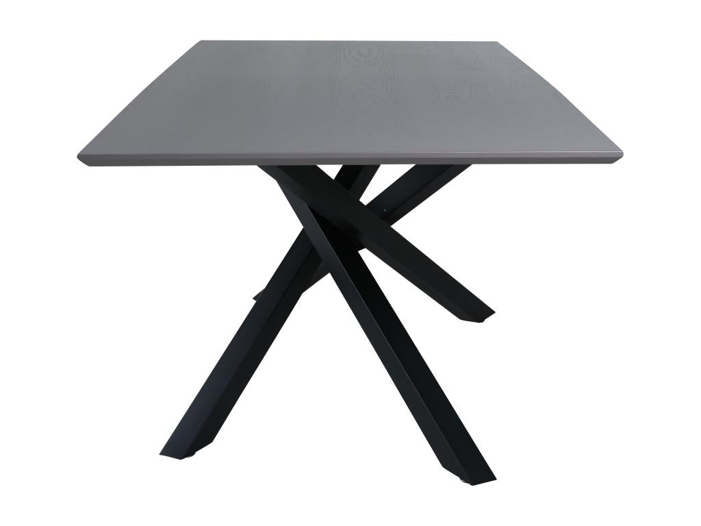 Table À Manger Boisona DT90 90x180x76 Noir ANSP93644