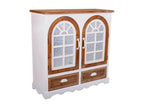 Buffet en bois blanc 90x35x90h LDJH40684