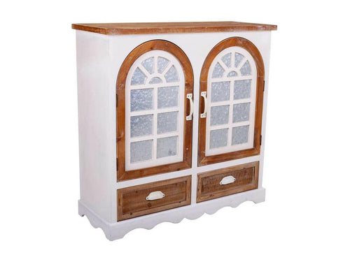 Buffet en bois blanc 90x35x90h LDJH40684