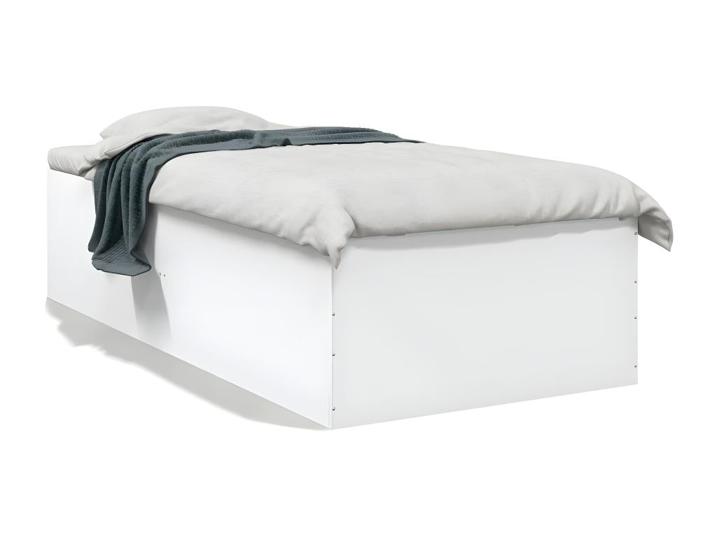 Cadre de lit sans matelas blanc 90x200 cm ZFEC81051