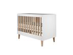 Chambre complète lit bébé 60x120 commode et armoire Lysvia - Blanc SMTY96334