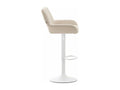 Tabouret de bar x1 métal blanc 51x52x89 cm 10 0004549 UVWY93815