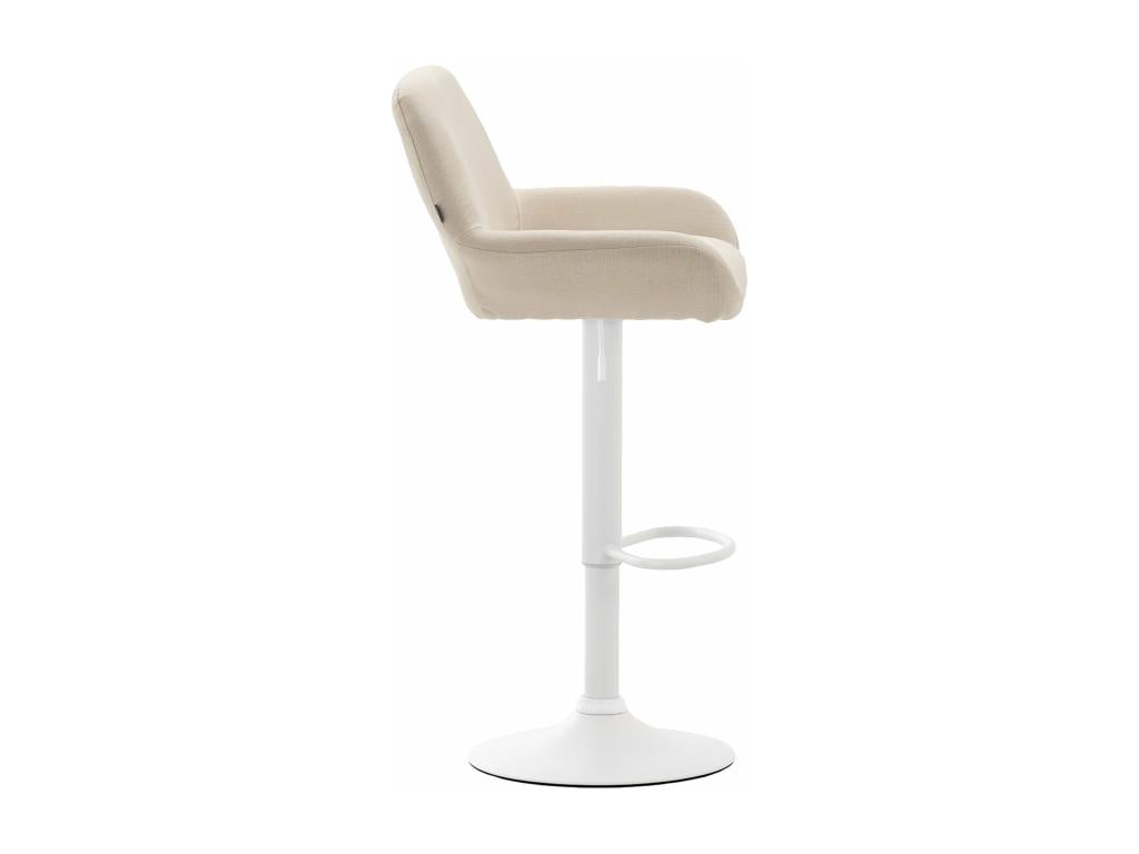 Tabouret de bar x1 métal blanc 51x52x89 cm 10 0004549 UVWY93815