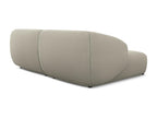 Canapé d'angle 2,5 places modulable gauche en tissu bouclette - beige foncé - Boisona XFIQ49368