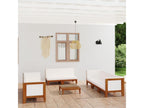 Salon de jardin 9 pcs avec coussins Bois d'Boisona solide CMJI03302