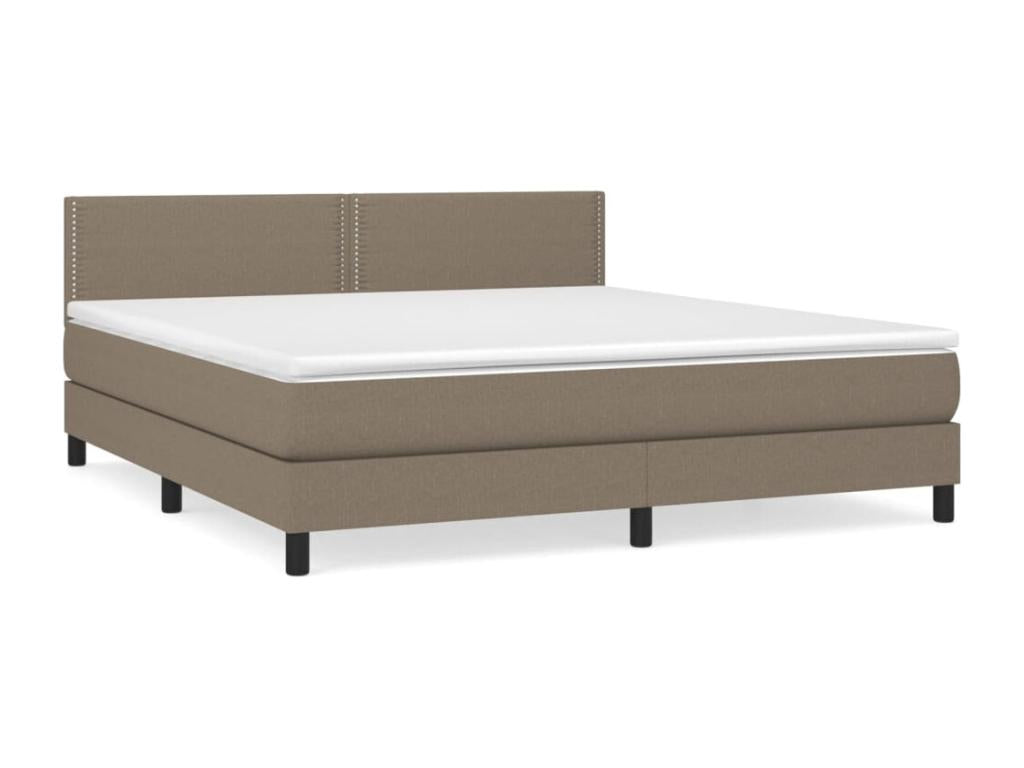Lit à sommier tapissier avec matelas Boisona 180x200 cm Tissu YWHS32484