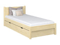 Lit simple en bois - avec tiroir N02 Pin Clair 120x190 ZJPR84686