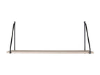 Étagère noire, 17 x 65 x 27 cm