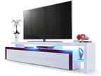 Meuble TV blanc, 227 x 52 x 35 cm