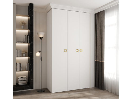 Armoire à portes battantes Boisona 1 245.5/130/50 3 portes blanc/ou BJEI58180