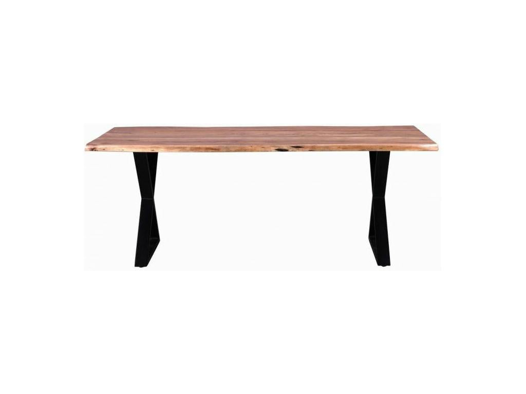 Table de Repas en Bois Boisona 180cm Marron / Noir ETED33615