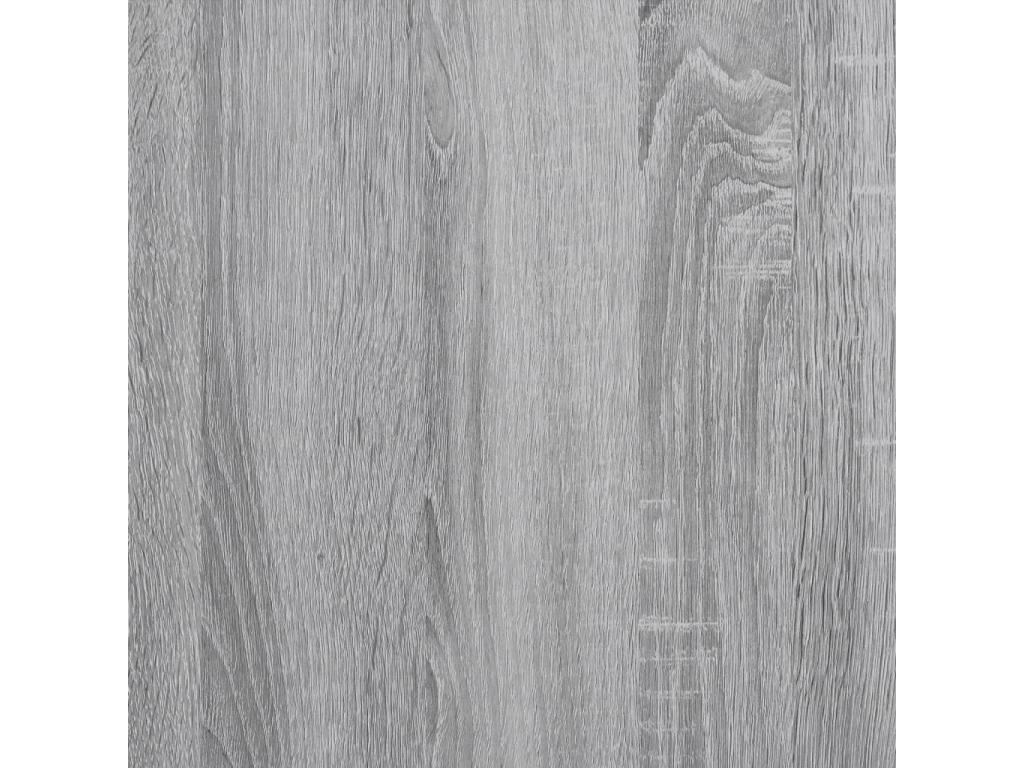 Cadre de lit Boisona gris 120x190 bois d'ingénierie et métal ZRRD00533