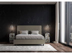 Lit coffre rembourrée 160x210 similicuir cappuccino Boisona MAPM96357