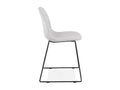 Chaise Design en Tissu Boisona 85cm Gris / Noir LUWJ39005