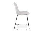 Chaise Design en Tissu Boisona 85cm Gris / Noir LUWJ39005