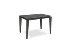 Table extensible de 120cm à 170cm plateau moderne en céramique sur verre trempé gris graphite RBET28783