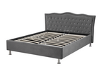 Lit Boisona Velours Boisona 140x200 cm Gris foncé DYFM31773