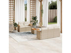 Salon de jardin avec coussins 6 pièces beige résine tressée LXXI87600
