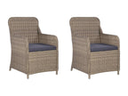 Ensemble de salle à manger de jardin 3 pièces Marron JMSV66525