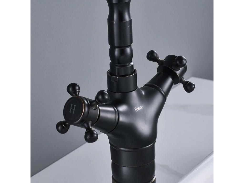 Robinet De Cuisine Boisona Haut Noir TQDR62813