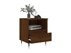 Tables de chevet 2 pcs chêne marron 40x35x50 bois ingénierie BVDQ05533