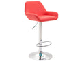 Tabouret de bar - Similicuir / Métal - Rouge - Boisona EIVW61342