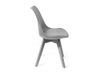 Lot de 4 chaises GRIS HJKC68019