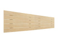 Boisona Tête de Lit en Bois DM Recyclé Double Style Palette Horizontale 210x46cm Lits 220 - Bois Naturel BWLZ98479