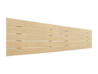 Boisona Tête de Lit en Bois DM Recyclé Double Style Palette Horizontale 210x46cm Lits 220 - Bois Naturel BWLZ98479