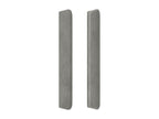Tête de lit avec oreilles Gris clair 103x16x118-128 Velours LVRT11203