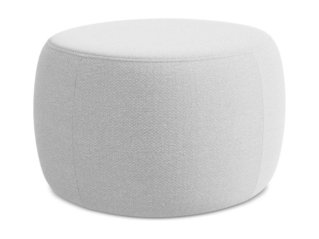 Pouf en Bouclé - argent - Boisona GEAB86344