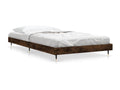 Cadre de lit sans matelas chêne fumé 90x190cm bois d'ingénierie VBDK89335