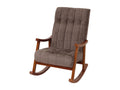 Fauteuil à bascule Boisona-K10 marron piètement imitation noyer IJWO50409