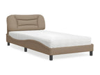 Lit avec matelas cappuccino 100x200 cm similicuir ZITZ51230