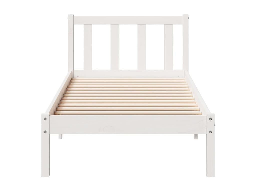 Cadre de lit extra long sans matelas 80x210 cm bois massif pin TFVW19330