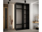 ARMOIRE Boisona 8 À PORTES COULISSANTES 235.2/130/60 2 portes Noir/Blanc/Or NSBW94167