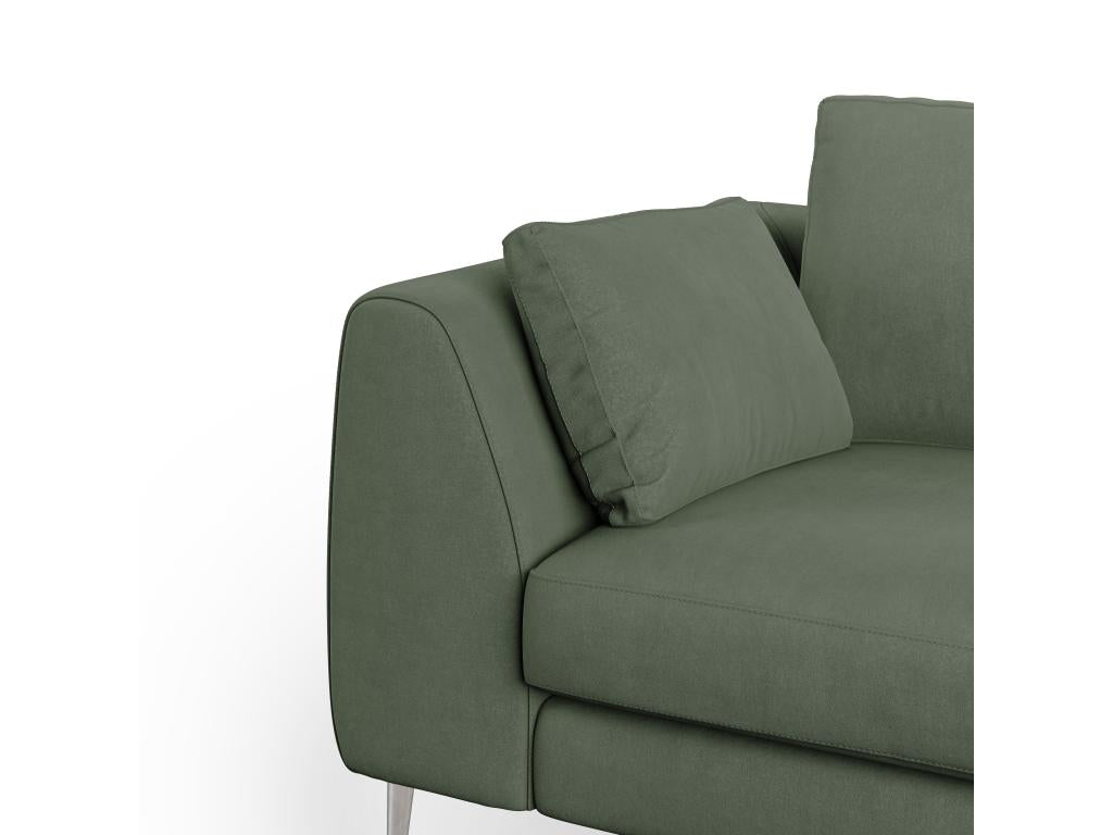 Boisona Canapé moderne en microfibre technique détachable T11 196 cm vert IFCK32729