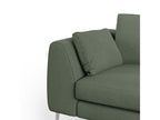 Boisona Canapé moderne en microfibre technique détachable T11 196 cm vert IFCK32729