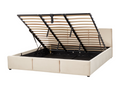 Lit Boisona Velours Boisona 180x200 cm Beige clair NVBD79522