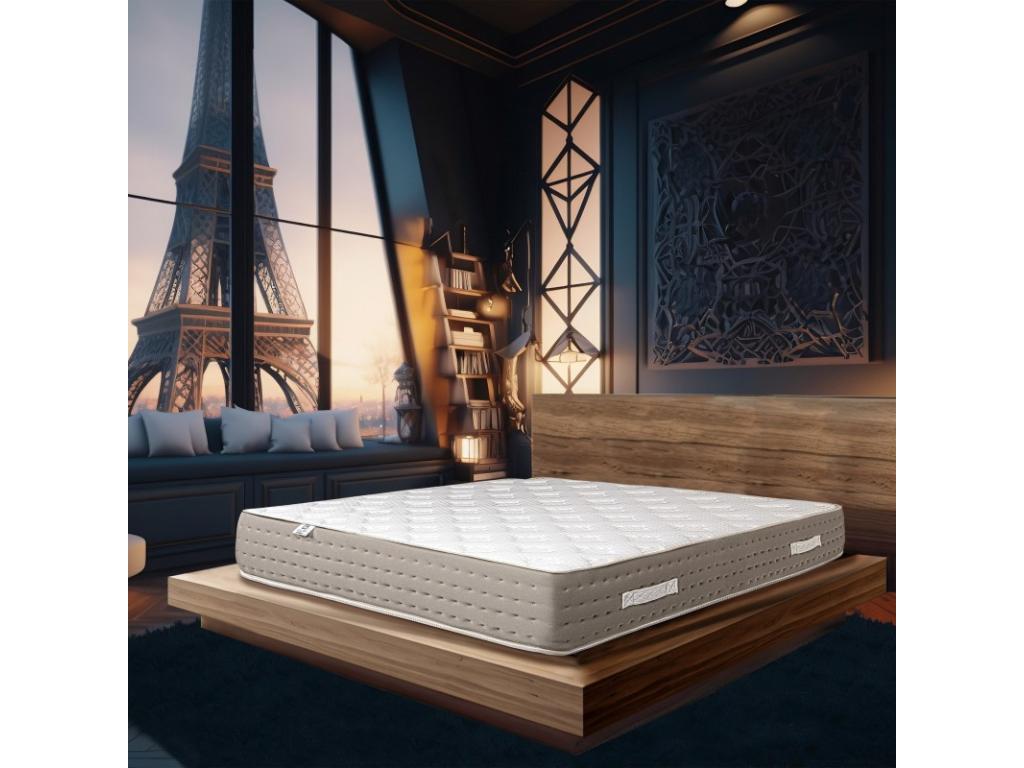Matelas Boisona 26 cm ressorts ensachés mousse haute densité indépendance du couchage face été/hiver 140x200cm WIBN61957