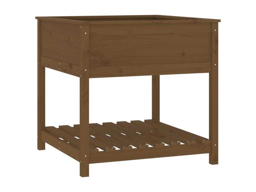 Étagère en pin brun, 82,5 x 82,5 x 81 cm