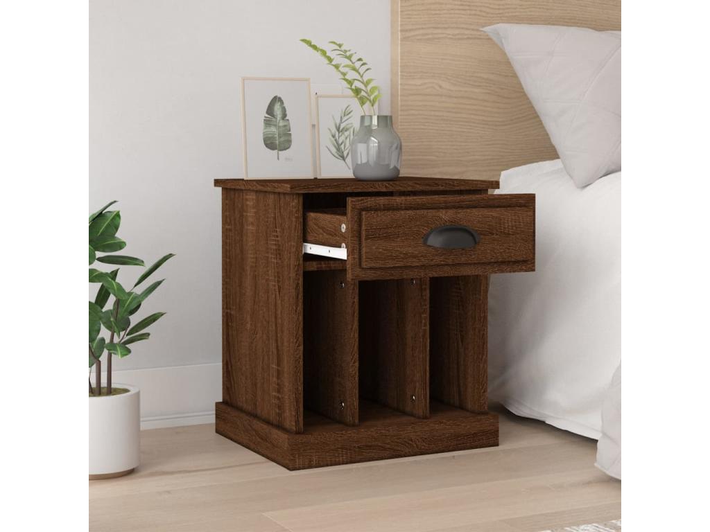 Tables de chevet 2 pcs chêne marron 43x36x50 TSIA94181