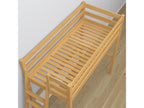 Lit mezzanine en bois - avec bureau N02 Pin Naturel 90x200 HIWL39097