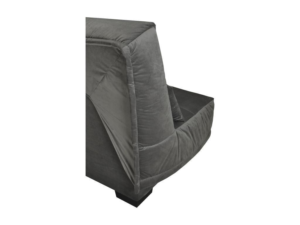 Canapé clic clac tissu avec rangement matelas Boisona 20cm Boisona 193cm-Couleur Gris foncé chiné UQOW64447