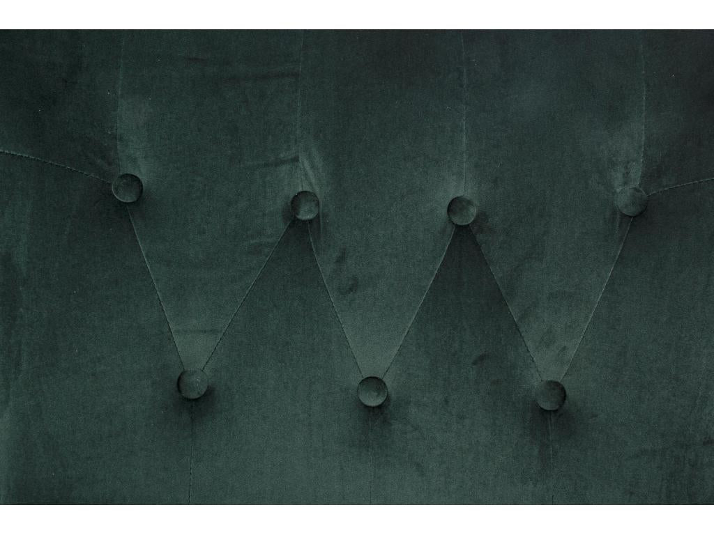 Fauteuil en velours vert