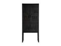 Armoire en bois de frêne noir en 70x35x160 cm KVUM22054