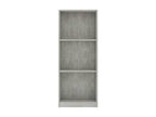 Bibliothèque à 3 niveaux Gris béton 40x24x108 RBQT09174