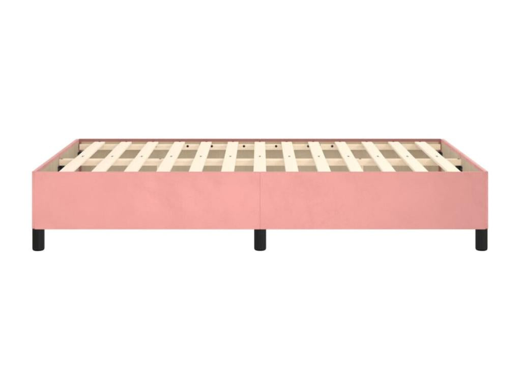 Cadre de lit rose 120x190 velours CFBS23065